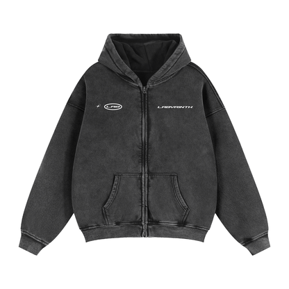 LAB Zip Through Hoodie