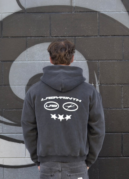 LAB Zip Through Hoodie